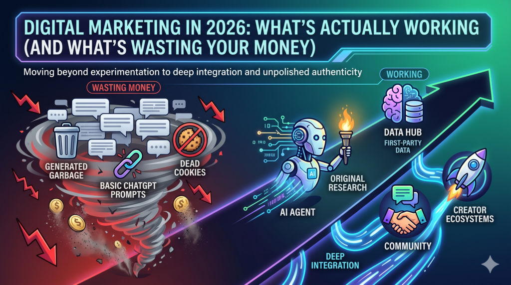 "DIGITAL MARKETING IN 2026: WHAT’S ACTUALLY WORKING (AND WHAT’S WASTING YOUR MONEY)"
